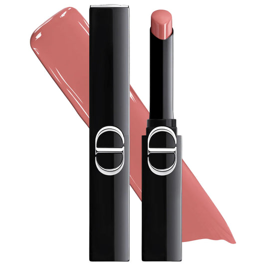 Dior Rouge Dior On Stage lipstick in various shades, new in box, showcasing vibrant color and sleek packaging.