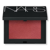 NARS Blush Mini in Orgasm Rush, unopened 2.5g, featuring peachy-pink shade with golden shimmer, compact makeup product.