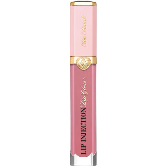 Too Faced Lip Injection Power Plumping Gloss in various shades, new in box, featuring glossy finish and hydrating formula.