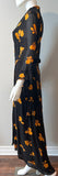 GANNI Floral Print Long Dress Size 42/10 - LAB