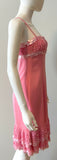 Escada Couture Barbiecore Dress and Scarf Size 36/4-Dresses-LAB