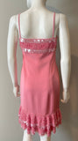 Escada Couture Barbiecore Dress and Scarf Size 36/4-Dresses-LAB