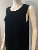 Raquel Allegra Black Velvet Tank Dress Size S-Dresses-LAB
