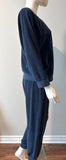 Suzie Kondi The Saba Raglan Top in Terry Navy Size L-sweatshirt-LAB