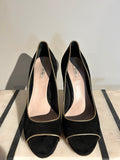 MIU MIU Black Suede Pumps Size 38.5-Shoes-LAB