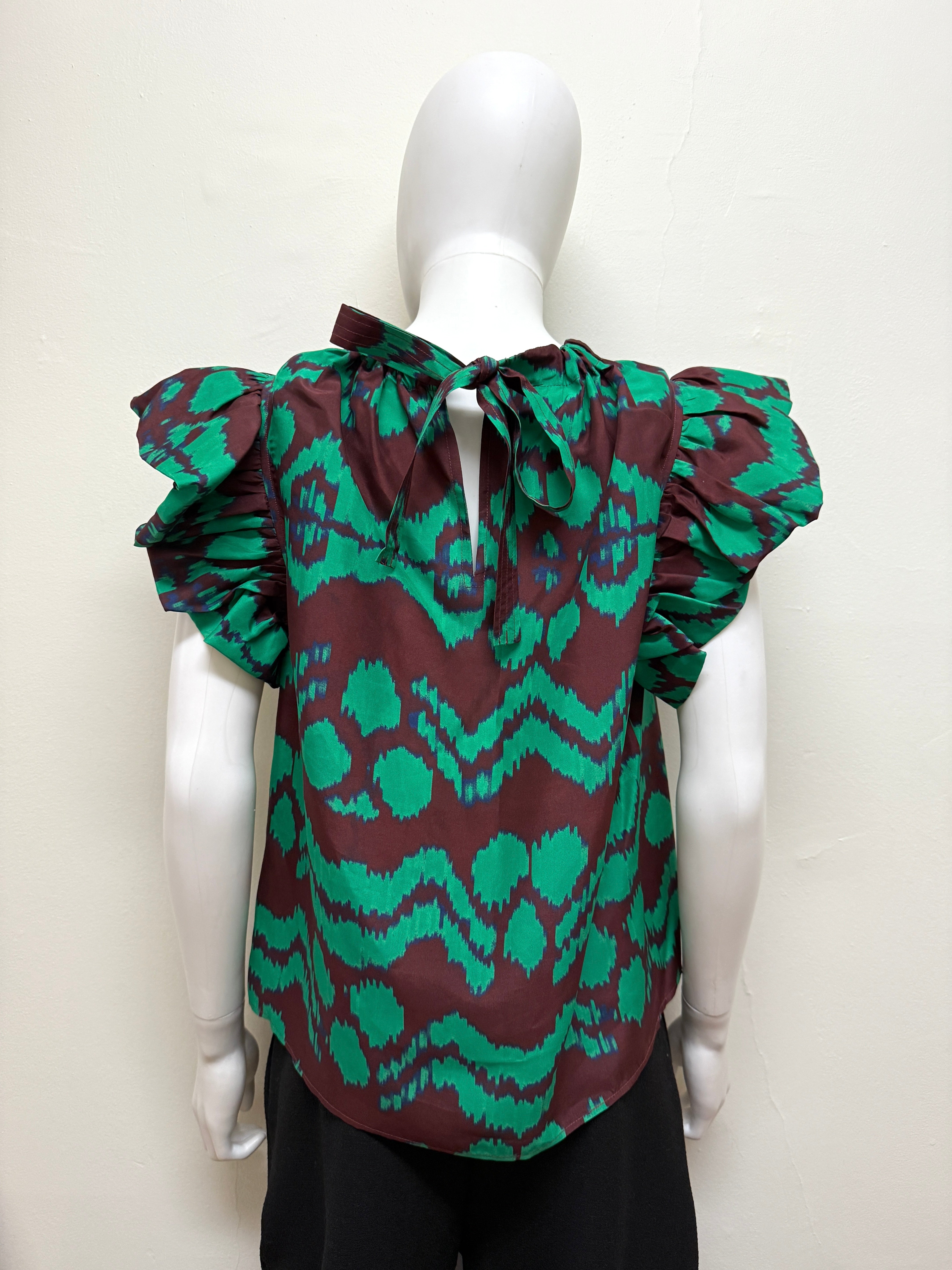 Ulla Johnson Iren Silk Blouse - LAB