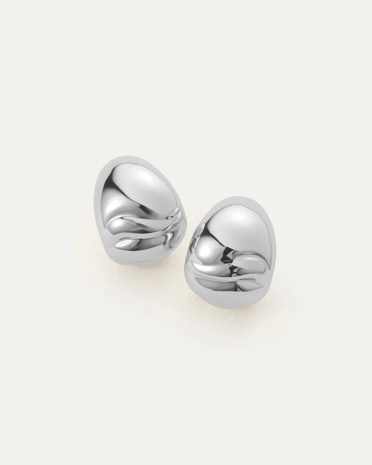 Jenny Bird Nelle Silver Hoops NEW