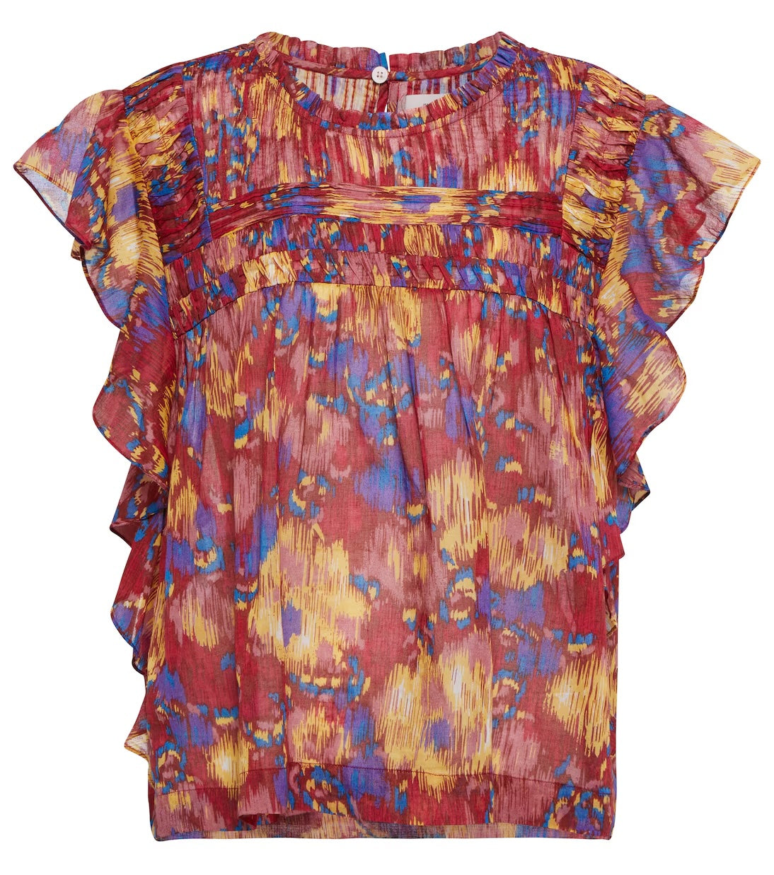 Isabel Marant Etoile Layona abstract-print blouse Sz 4 - LAB