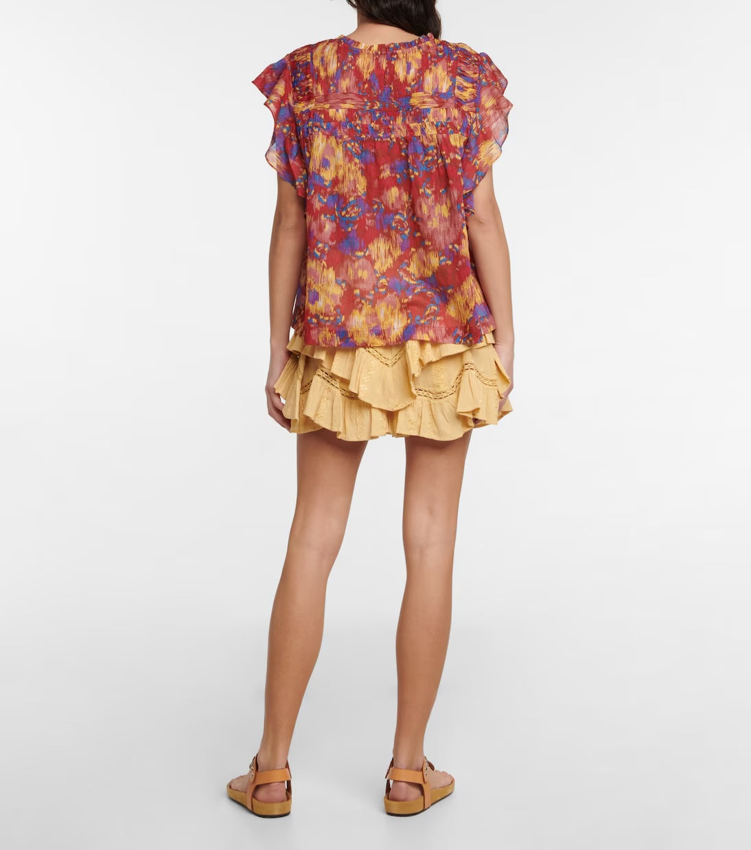 Isabel Marant Etoile Layona abstract-print blouse Sz 4 - LAB