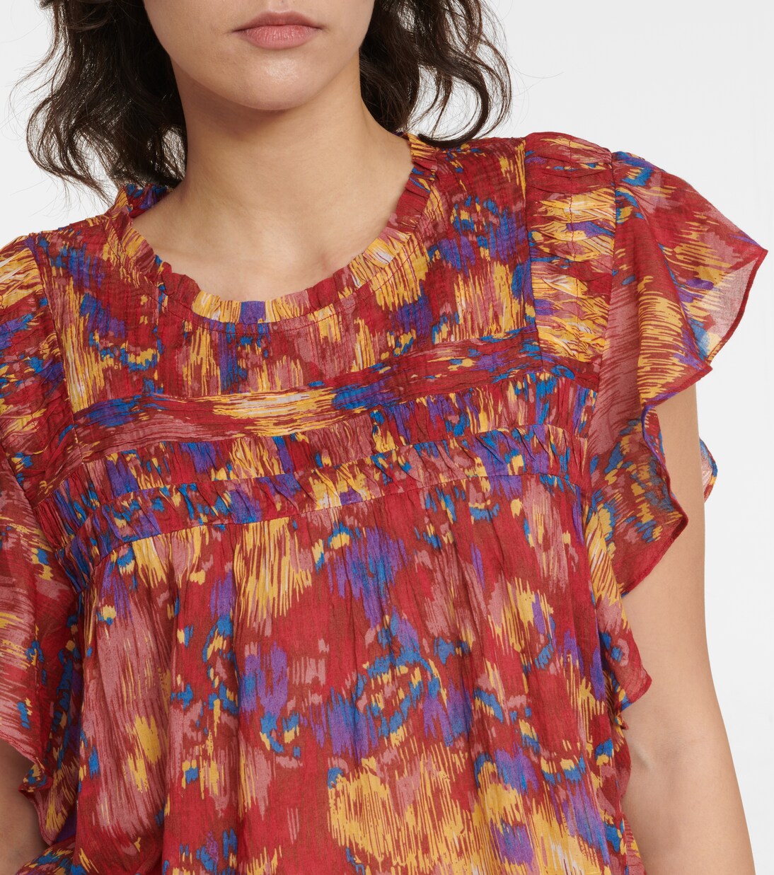 Isabel Marant Etoile Layona abstract-print blouse Sz 4 - LAB