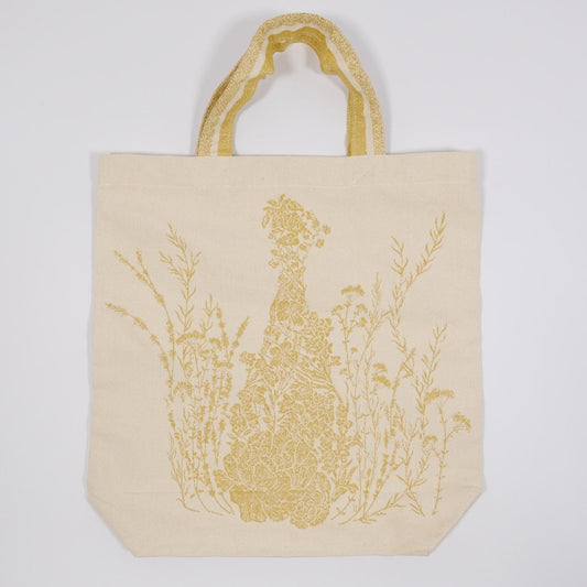 Christian Dior J'Adore tote bag in L'Or Beaux Arts design, featuring elegant gold accents and structured shape.