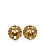 CC Clip On Earrings Gold - Lab Luxury Resale