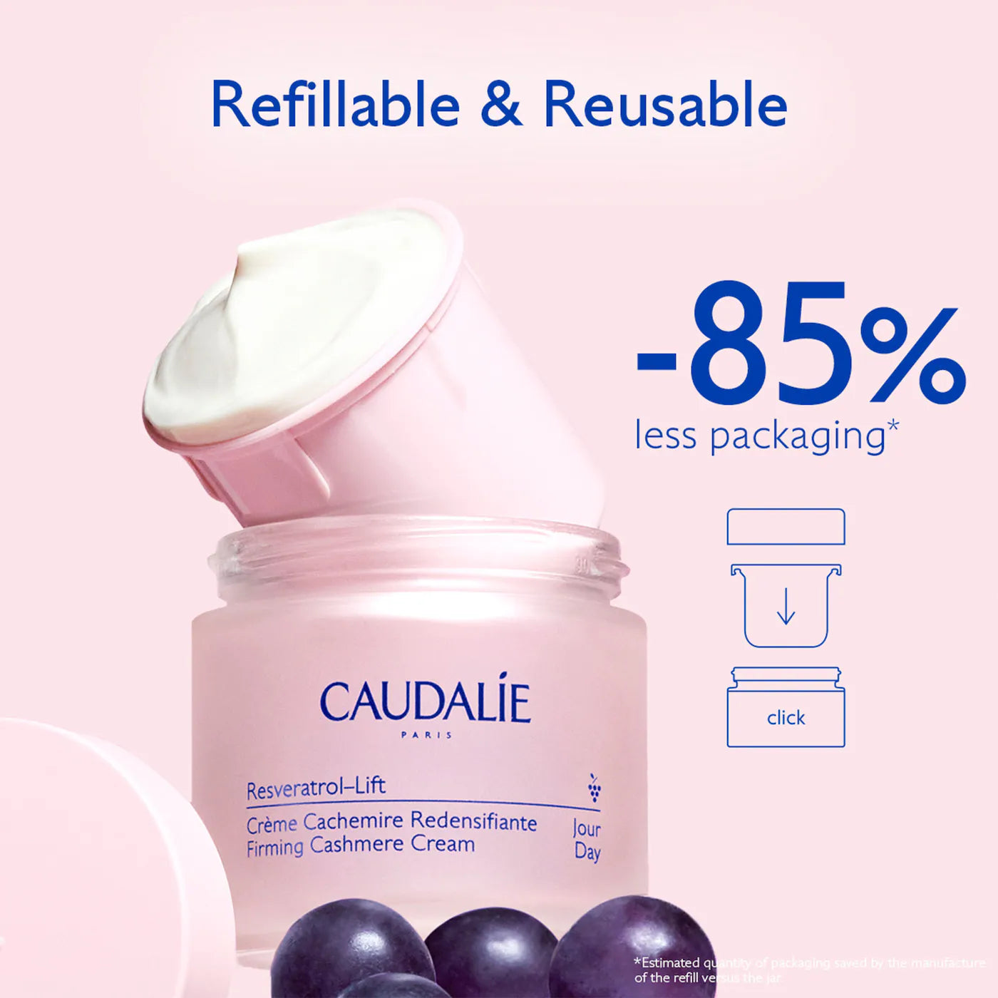 Caudalie Resveratrol Lift Retinol Alternative Firming Cashmere Moisturizer NIB - LAB