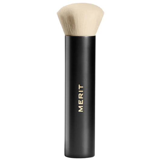 Merit Brush No. 1 Tapered Blending Brush beauty tool for seamless makeup blending, with soft bristles and ergonomic handle.