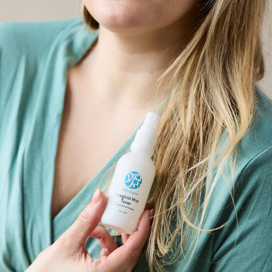 Hello Joyous Magical Mist Hydrosol Toner 60ml bottle with spray nozzle, fresh and hydrating beauty product for skin care.