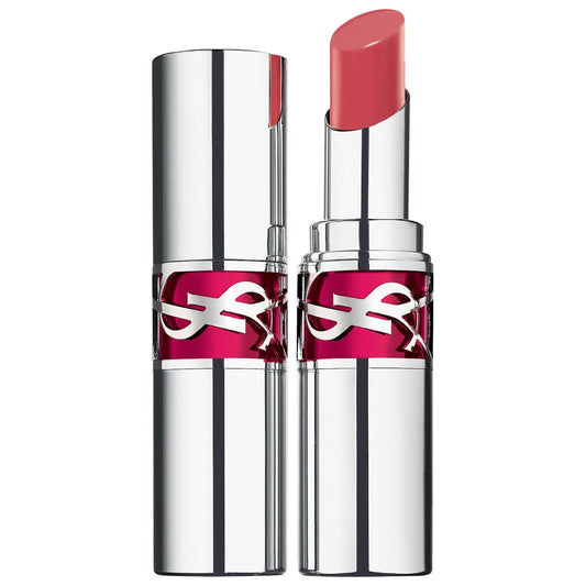 Yves Saint Laurent YSL Candy Glaze Lip Gloss Stick in pink shade, showcasing smooth, shiny lip gloss with a sleek applicator.