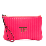 Quilted Calfskin TF Clutch Pink - Lab Luxury Resale