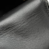 Leather MyRockstud Saddle Shoulder Bag Black - Lab Luxury Resale