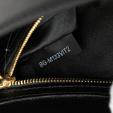 Leather MyRockstud Saddle Shoulder Bag Black - Lab Luxury Resale