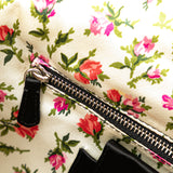 Satin Applique Clutch Black - Lab Luxury Resale