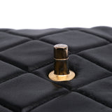 Mini Square Quilted Lambskin Bijoux Logo Chain Flap Black - Lab Luxury Resale
