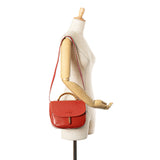 Leather Velazquez Satchel Red - Lab Luxury Resale