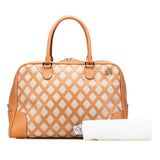 Extra Large Canvas and Cut Out Leather Amazona 75 Brown - Lab Luxury Resale