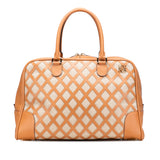 Extra Large Canvas and Cut Out Leather Amazona 75 Brown - Lab Luxury Resale