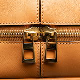 Extra Large Canvas and Cut Out Leather Amazona 75 Brown - Lab Luxury Resale
