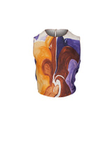 Dorothee Schumacher Rainbow Dreams Silk Blouse Size Large