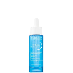 Bioderma Hydrabio Hyalu+ Serum 30ml bottle, a skincare product with a clear pump dispenser and label, on a white background.