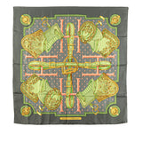 Selles A Housse Silk Scarf Green - Lab Luxury Resale