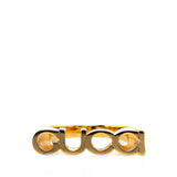 Gold Plated GUCCI Letter Ring Gold - Lab Luxury Resale