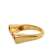 Gold Plated GUCCI Letter Ring Gold - Lab Luxury Resale