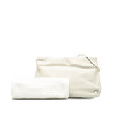 Leather Bourse Crossbody White - Lab Luxury Resale