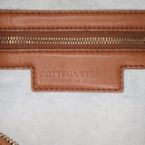 Medium Bicolor Trimmed Nappa Intrecciato Veneta Hobo Brown - Lab Luxury Resale