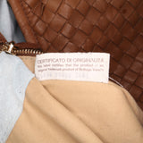 Medium Bicolor Trimmed Nappa Intrecciato Veneta Hobo Brown - Lab Luxury Resale