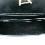 Small Leather Monogram Kaia Crossbody Black - Lab Luxury Resale