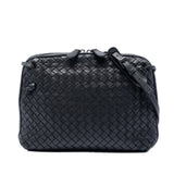 Nappa Intrecciato Nodini Crossbody Black - Lab Luxury Resale