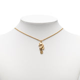Gold Plated Seahorse Pendant Necklace Gold - Lab Luxury Resale