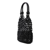 Nappa Macrame Bucket Bag Black - Lab Luxury Resale