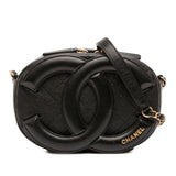 CC Quilted Lambskin Coco Midnight Camera Bag Black - Lab Luxury Resale