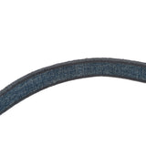 Oblique Denim Embroidered Saddle Bag Blue - Lab Luxury Resale