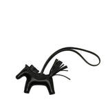 Milo Lambskin Grigri So Black Rodeo Bag Charm PM Black - Lab Luxury Resale
