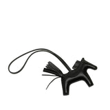 Milo Lambskin Grigri So Black Rodeo Bag Charm PM Black - Lab Luxury Resale