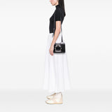 Goatskin Madras Soft Calf Crystal Embellished Crossbody Black - Lab Luxury Resale