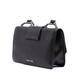 Goatskin Madras Soft Calf Crystal Embellished Crossbody Black - Lab Luxury Resale