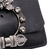Goatskin Madras Soft Calf Crystal Embellished Crossbody Black - Lab Luxury Resale