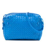 Nappa Intrecciato Nodini Crossbody Blue - Lab Luxury Resale