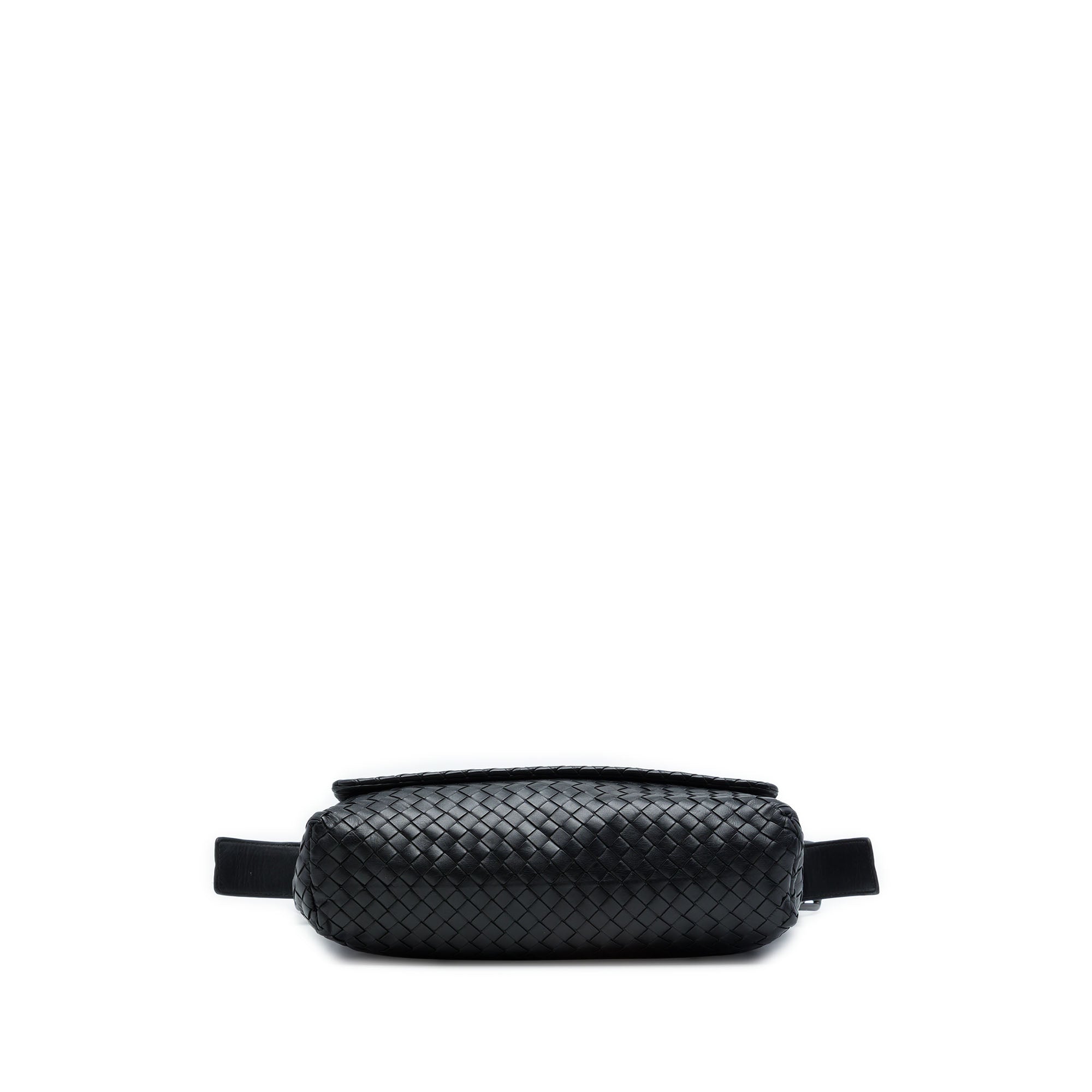 Nappa Intrecciato Messenger Bag Black - Lab Luxury Resale